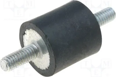 Produktbild von 1x Vibrationsdämpfer L: 40mm M10 Ø: 50mm Gummi  L. Gewinde: 28mm DVA.1-50-40-M10-2