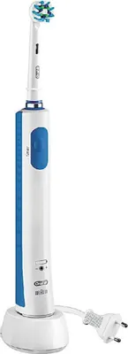 Produktbild von Oral-B Elektrische Zahnbürste PRO 600 CrossAction mit Timer weiß