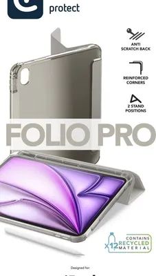 Immagine prodotto di Cellularline Folio Pro - iPad Pro 11" (2018) / Air 10.9" (2022) /Air 10.9'' (2020) / Air 11'' (2024) Custodia per tablet con funzione stand e slot porta penna