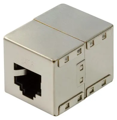 Produktbild von LogiLink Patchkabelverbinder 1:1 CAT6 RJ45 geschirmt Metall