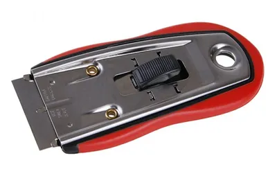 Produktbild von Abstreifer mit Metallführungsschiene, 38mm Klingenbreite und ergonomischem Griff