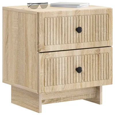 Image de vidaXL Table de chevet en chêne Sonoma 43 x 34,5 x 47,5 cm, bois d'ingénierie