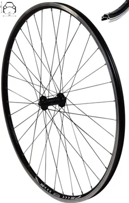 Immagine prodotto di REDONDO 26 pollici ruota anteriore Cerchio a camera cava Shimano HB-T3000 Nero