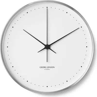 Produktbild von Georg Jensen HENNING KOPPEL CLOCK STEEL & WHITE 40 CM 10015901