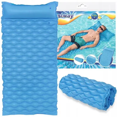 Produktbild von Bestway Aufblasbare Strand- und Poolmatte, Reise-Luftmatratze, Blau