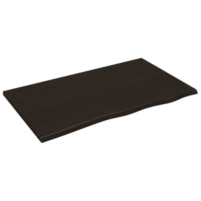 Produktbild von vidaXL Wandregal Dunkelbraun 100x60x2 cm Massivholz Eiche Behandelt