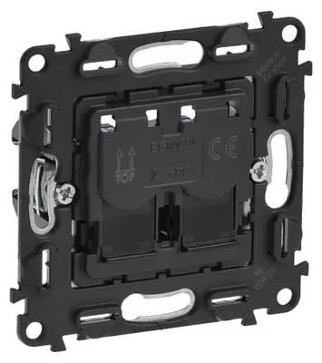 Produktbild von Legrand 753043 Datendose Kat.6 2xRJ45 geschirmt USTP Valena IN MATIC weiß