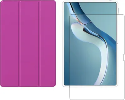 Immagine prodotto di set 2in1 per tablet Huawei MatePad Pro 2021 da 12,6 pollici con cover protettiva + vetro protettivo con cover auto sleep/wake