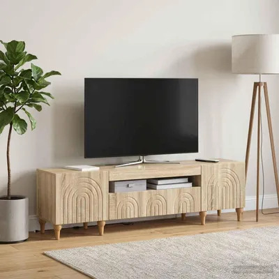 Productafbeelding van Maison Exclusive - LED-TV-meubel ALKMAAR, 153 x 35 x 43 cm, Sonoma-eikenhout