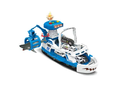 Produktbild von Polizeiboot - Spielset "Fang den Hai