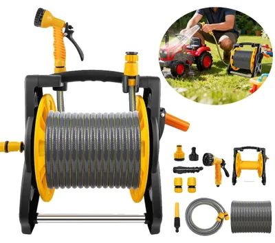 Image de Tuyau d'arrosage pour jardin, 7 fonctions de pulvérisation, design portable, tuyau d'arrosage de 15 mètres, 15 mètres