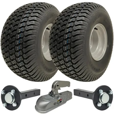 Obrázok produktu pre súprava prívesu na trávu 20x10.00-8 ATV, náboje a nápravy, liaty záves, cestný zákonný 900 kg