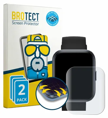Produktbild von 2x BROTECT Fullscreen Schutzfolie für aeac B0GKFPJJJJ 1.85" Displayschutz Folie Fullcover Matt Entspiegelungsfolie