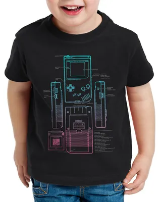Produktbild von style3 Game Handheld Kinder T-Shirt retro boy classic gamer