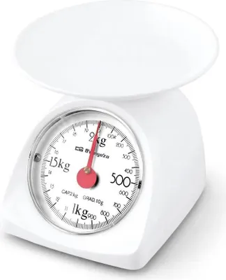 Produktbild von Orbegozo PC 1015, Mechanische Küchenwaage, 5 kg, 10 g, Weiß