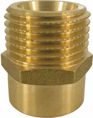 Produktbild von Gewindefitting Messing Doppelnippel reduziert 3/4" IG x 1" AG
