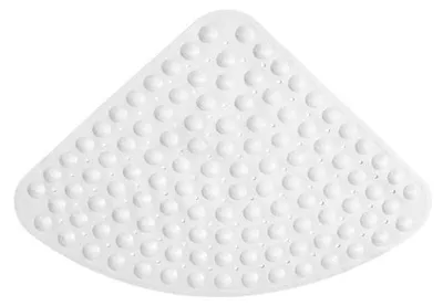 Obrázok produktu pre Protiskluzová podložka z TPE – vhodná do sprchy – umývateľná – 54 x 54 cm – biela