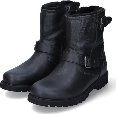 Imagen del producto de Botas de invierno Panama Jack modelo FAUST C28 para hombre, de cuero liso, color negro, talla 41