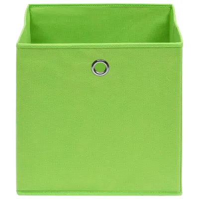 Produktbild von "Sonderangebot" Aufbewahrungsboxen 4 Stk. Vliesstoff 28x28x28cm Grün - Gartenboxen NeuMöbel9633361