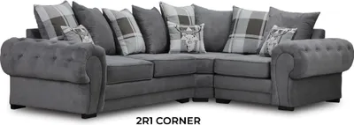 Zdjęcie produktu dla Narożnik we włoskim stylu Wygodna sofa tapicerowana tkaniną do salonu