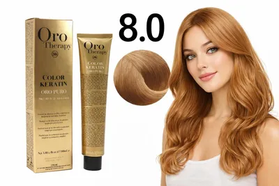 Obrázek produktu pro Fanola Oro Therapy 8.13 Light Blonde, Blonďatá, Light Blonde, Ženy, 100 ml, Všechny vlasy, Zachovávající barvu, Dlouhotrvající, Lesklý, Změkčující