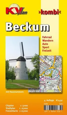 Obrázek produktu pro Beckum, KVplan, Radkarte/Wanderkarte/Stadtplan, 1:25.000 / 1:15.000 / 1:5.000