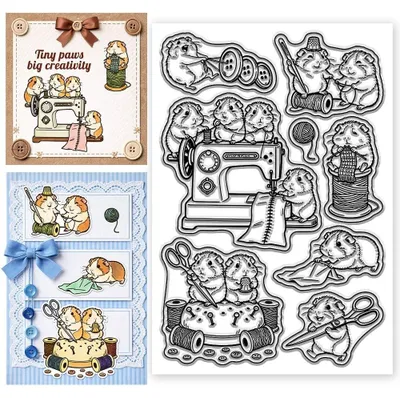 Zdjęcie produktu dla Elzusha - Przezroczyste silikonowe stemple do scrapbookingu