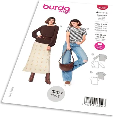 Obrázok produktu pre Strih Burda 6059 - Blúzka, tričko