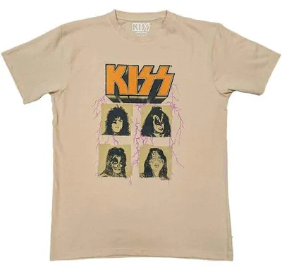 Productafbeelding van Kiss Lightning Foto T-shirt, model Sand M