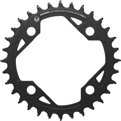 Produktbild von SRAM X-Sync Kettenblatt E-MTB 94 BCD 32T schwarz - Robustes Stahl-Kettenblatt...