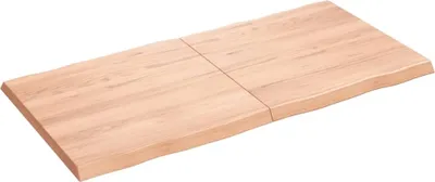Zdjęcie produktu dla vidaXL Blat 120x60x(2-4) cm z litego drewna z obrobioną krawędzią drzewa