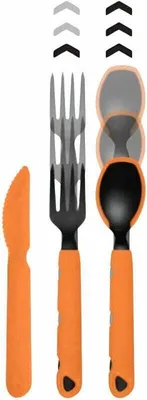 Produktbild von JetBoil TrailWare Orange/Black Campingbesteck