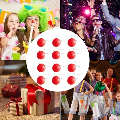 Productafbeelding van Oplichtende Clownsneus - Verlichte Neus - Feestdecoratie - Dubbele Flits - 3.7x4cm - Rood