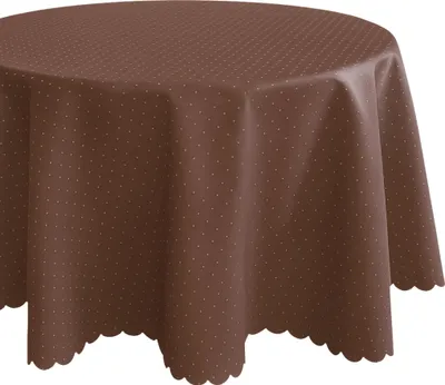 Produktbild von Tischdecke 160 x 220 cm oval in Braun für Esstisch & Küche