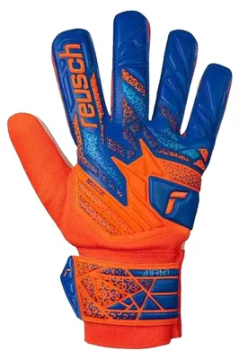 Produktbild von Reusch - "Attrakt Solid" Torhüter-Handschuhe für Kinder PP10684 (6,5) (Blau/Orange)