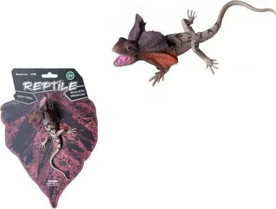Image de Collier Agama lézard en caoutchouc 18 cm