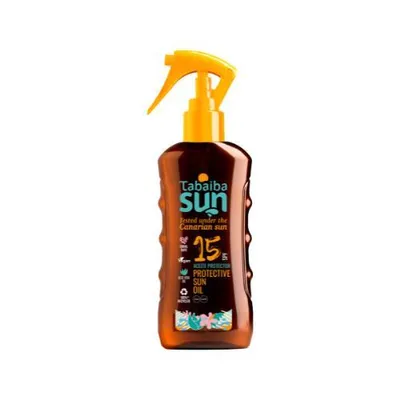 Obrázok produktu pre Ochranný aloe olej Sun SPF15 Tabaiba Sun 200 ml. Ochranný aloe olej z Kanárskych ostrovov. Tabaiba Sun Tenerife.