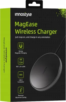 Obrázok produktu pre Innostyle Magease Indukčná Bezdrôtová Nabíjačka Pre Iphone Magsafe Magease 15W Čierna