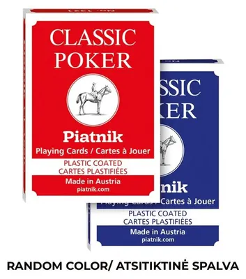 Image de Piatnik - Cartes de poker Classic 2 Index Rouge/Bleu