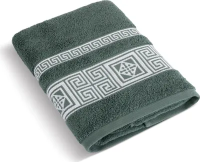 Produktbild von Handtuch Moos 50x100 cm aus 100% Baumwolle mit Aufhängeband, 500 g/m²