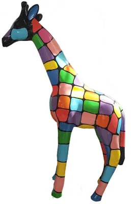Produktbild von Giraffe Design Figur Statue Moderne Figuren Statuen Dekoration Deko Garten Neu