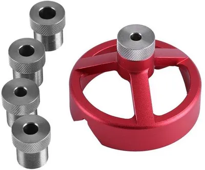 Produktbild von Bohrführung Set mit 6/7/8/9/10mm Bohrhülsen - Holzverarbeitung und Bohrhilfe