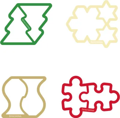 Produktbild von Ausstecher ohne Restteig DELÍCIA, Set 4 St.