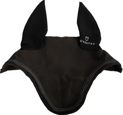 Image de Equestro Elegance Collection Bonnet anti-mouches Noir Full Noir Full