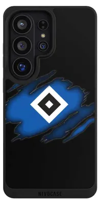 Produktbild von NIVOCASE Handyhülle für Samsung Galaxy S26 Ultra  Hülle NIVOpure Case Schwarz HSV Hamburger SV Offizielles Lizenzprodukt