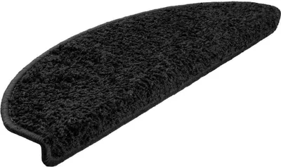 Zdjęcie produktu dla vidaXL Podkładki pod stopy 30 szt. 65x21x4 cm czarne półokrągłe duże