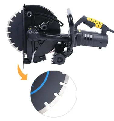 Produktbild von Professionelle Handsäge – Bauhandsäge – Trennsäge – Betonsäge – 2800 Watt Leistung – 35,5 cm Sägeblattdurchmesser