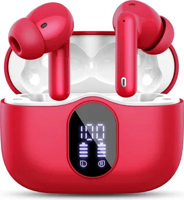 Produktbild von Btootos Bluetooth Kopfhörer, Kopfhörer Kabellos Bluetooth 5.4 Sport In Ear Kopfhörer mit 4 Mikrofon, 40 std Spielzeit, LED-Anzeige, ENC Lärmreduzierung, Tiefer Bass Ohrhörer für Arbeit und Studium