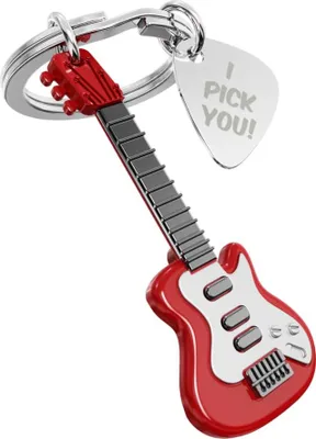 Produktbild von Metalmorphose – Schlüsselanhänger Gitarre – Schlüsselanhänger Musikinstrument –
