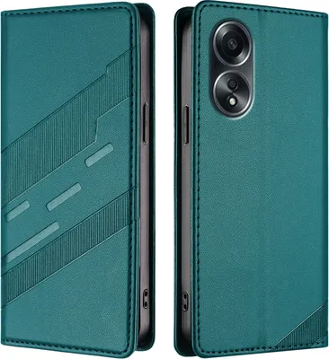Obrázek produktu pro Pouzdro pro Oppo A58 4G,Polyuretankožené peněženkové pouzdro s přihrádkou na karty a funkcí stojánku Grün